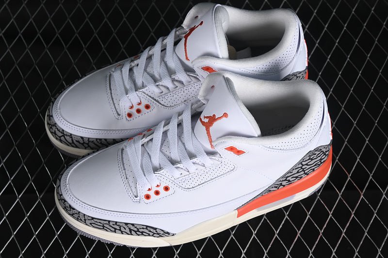 AIR Jordan 3 Retro Georgia Peach - Cosmic Clay - Sail - Cement Grey - Anthracite - White Unisex Streetwear Limited Edition - **Air Jordan 3 Retro Georgia Peach White/Cosmic Clay/Sail/Cement Grey/Anthr