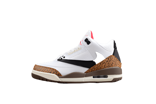AIR Jordan 3 Retro High Og Aj3 White - Brown - Sneakers - Black Unisex Streetwear Limited Edition - **Air Jordan 3 Retro High OG AJ3 White/Brown/Black** Step into a timeless blend of style