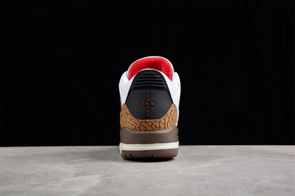 AIR Jordan 3 Retro High Og Aj3 White - Brown - Sneakers - Black Unisex Streetwear Limited Edition - **Air Jordan 3 Retro High OG AJ3 White/Brown/Black** Step into a timeless blend of style