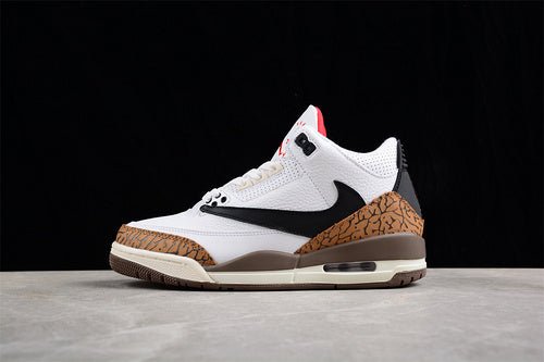 AIR Jordan 3 Retro High Og Aj3 White - Brown - Sneakers - Black Unisex Streetwear Limited Edition - **Air Jordan 3 Retro High OG AJ3 White/Brown/Black** Step into a timeless blend of style