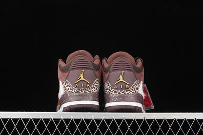 AIR Jordan 3 Retro High Og Antique Brass Brown - White - - Black Unisex Streetwear Limited Edition - The Air Jordan 3 Retro High OG in Antique Brass Brown/White/Black is a sophisticated and