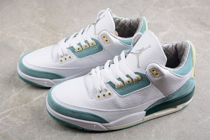 AIR Jordan 3 Retro Mars Stone Aj3 Blue - Sneakers - White Unisex Streetwear Limited Edition - **Air Jordan 3 Retro Mars Stone AJ3 Blue/White** Experience the perfect blend of classic design