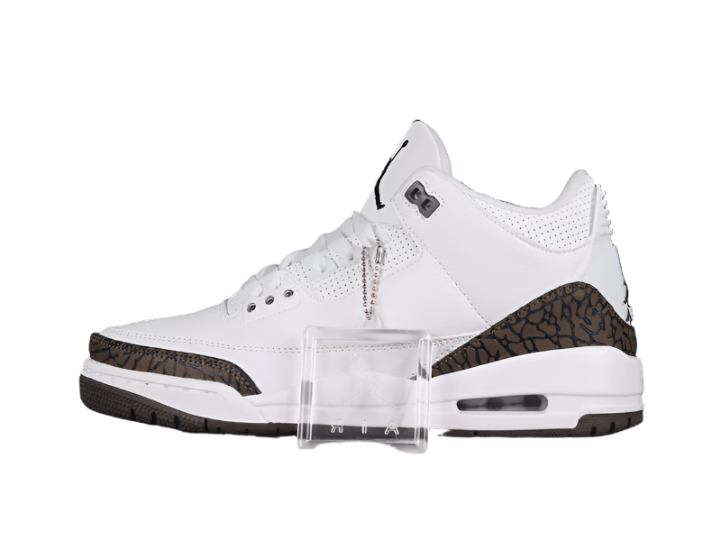 AIR Jordan 3 Retro Mocha - Chrome-dark Mocha Sneakers - White Unisex Streetwear Limited Edition - **Air Jordan 3 Retro Mocha White/Chrome-Dark Mocha** Step into a blend of subtle elegance and