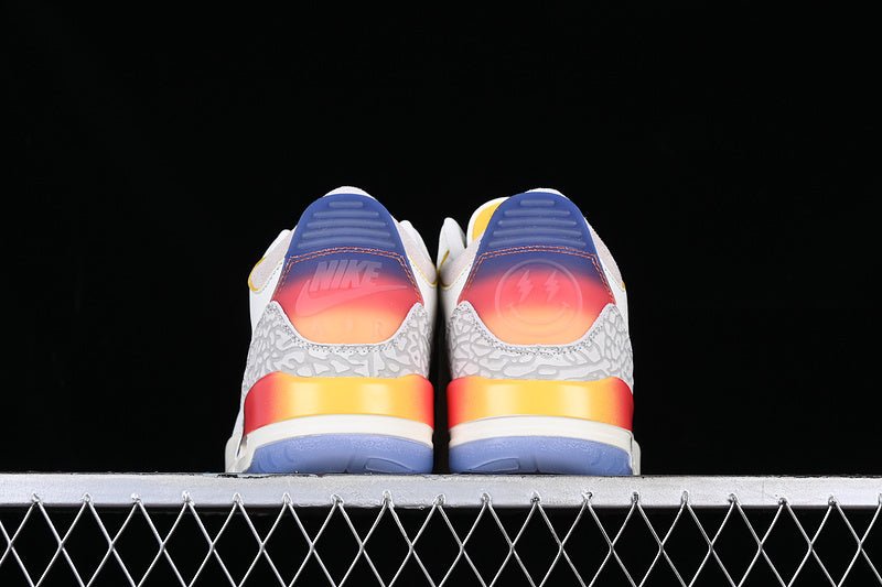 AIR Jordan 3 Retro Multi-color - Multi-color - Red Unisex Streetwear Limited Edition - **Air Jordan 3 Retro Multi-Color/Multi-Color** Step into a vibrant world of style and heritage with