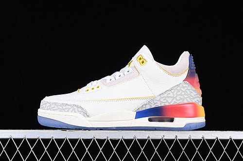 AIR Jordan 3 Retro Multi-color - Multi-color - Red Unisex Streetwear Limited Edition - **Air Jordan 3 Retro Multi-Color/Multi-Color** Step into a vibrant world of style and heritage with