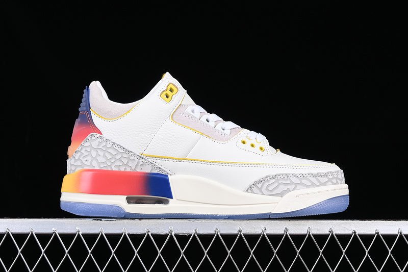 AIR Jordan 3 Retro Multi-color - Multi-color - Red Unisex Streetwear Limited Edition - **Air Jordan 3 Retro Multi-Color/Multi-Color** Step into a vibrant world of style and heritage with