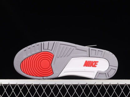 AIR Jordan 3 Retro Nrg Tinker White - Fire Red-cement Grey-black Sneakers Unisex Streetwear Limited Edition - **Air Jordan 3 Retro NRG Tinker White/Fire Red-Cement Grey-Black** Celebrate the genius of