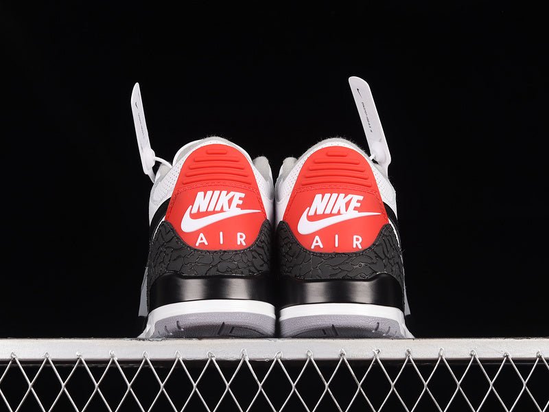 AIR Jordan 3 Retro Nrg Tinker White - Fire Red-cement Grey-black Sneakers Unisex Streetwear Limited Edition - **Air Jordan 3 Retro NRG Tinker White/Fire Red-Cement Grey-Black** Celebrate the genius of