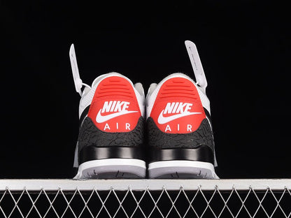 AIR Jordan 3 Retro Nrg Tinker White - Fire Red-cement Grey-black Sneakers Unisex Streetwear Limited Edition - **Air Jordan 3 Retro NRG Tinker White/Fire Red-Cement Grey-Black** Celebrate the genius of