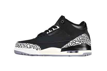 AIR Jordan 3 Retro Off Noir White - - Grey Sneakers - Black Unisex Streetwear Limited Edition - **Air Jordan 3 Retro Off Noir White/Black/Grey** Step into a blend of timeless style and