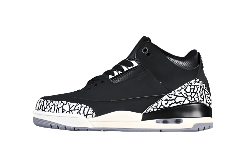 AIR Jordan 3 Retro Off Noir White - - Grey Sneakers - Black Unisex Streetwear Limited Edition - **Air Jordan 3 Retro Off Noir White/Black/Grey** Step into a blend of timeless style and