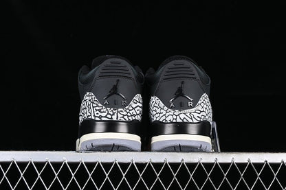 AIR Jordan 3 Retro Off Noir White - - Grey Sneakers - Black Unisex Streetwear Limited Edition - **Air Jordan 3 Retro Off Noir White/Black/Grey** Step into a blend of timeless style and