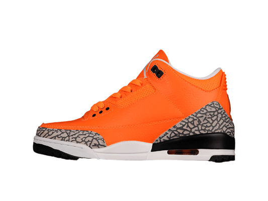 AIR Jordan 3 Retro Orange - White - Sneakers - Black Unisex Streetwear Limited Edition - **Air Jordan 3 Retro Orange/White/Black** Step into a bold blend of vibrant colors and classic