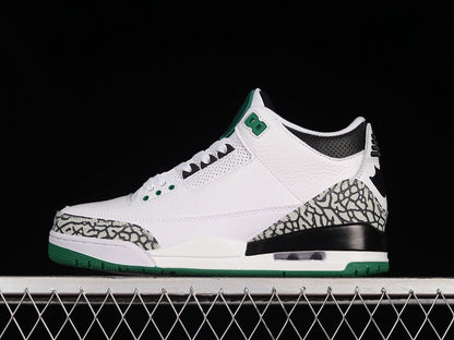 AIR Jordan 3 Retro Oregon Pit Crew White - - Green Sneakers - Black Unisex Streetwear Limited Edition - **Air Jordan 3 Retro Oregon Pit Crew White/Black/Green** Celebrate the spirit of college basketb