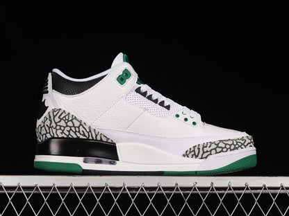 AIR Jordan 3 Retro Oregon Pit Crew White - - Green Sneakers - Black Unisex Streetwear Limited Edition - **Air Jordan 3 Retro Oregon Pit Crew White/Black/Green** Celebrate the spirit of college basketb