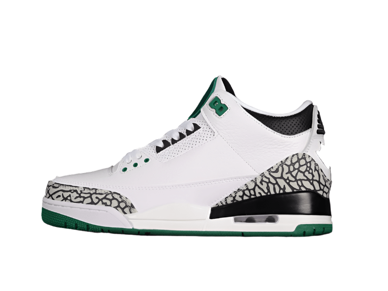 AIR Jordan 3 Retro Oregon Pit Crew White - - Green Sneakers - Black Unisex Streetwear Limited Edition - **Air Jordan 3 Retro Oregon Pit Crew White/Black/Green** Celebrate the spirit of college basketb