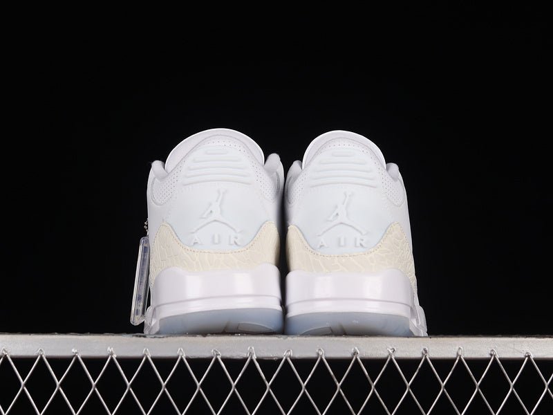 AIR Jordan 3 Retro Pure Money - White-white Sneakers Unisex Streetwear Limited Edition - **Air Jordan 3 Retro Pure Money White/White-White** Step into clean, classic style with the Air