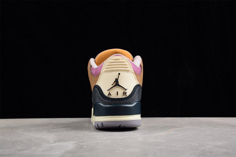 AIR Jordan 3 Retro Se Archaeo - Dark Smoke Grey - Fossil Stone Sneakers - Brown Unisex Streetwear Limited Edition - **Air Jordan 3 Retro SE Archae Brown/Dark Smoke Grey/Fossil Stone** Experience the p