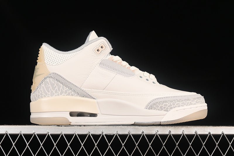 AIR Jordan 3 Retro Se Craft Ivory Ivory - Mist - Cream Sneakers - Grey Unisex Streetwear Limited Edition