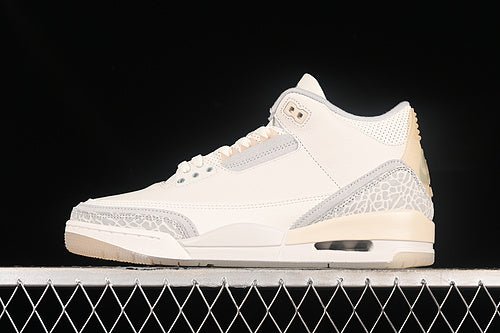 AIR Jordan 3 Retro Se Craft Ivory Ivory - Mist - Cream Sneakers - Grey Unisex Streetwear Limited Edition