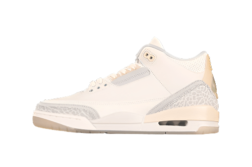 AIR Jordan 3 Retro Se Craft Ivory Ivory - Mist - Cream Sneakers - Grey Unisex Streetwear Limited Edition