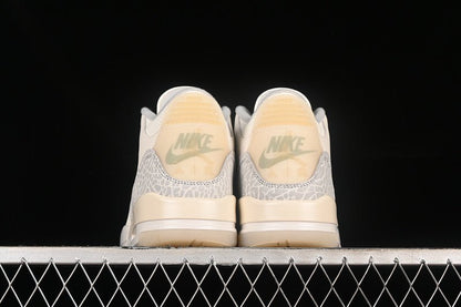 AIR Jordan 3 Retro Se Craft Ivory Ivory - Mist - Cream Sneakers - Grey Unisex Streetwear Limited Edition