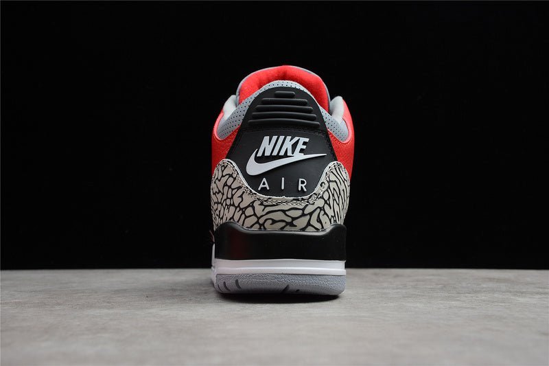 AIR Jordan 3 Retro Se Unite Fire Red - Fire Red - Cement Grey - - Black Unisex Streetwear Limited Edition - The Air Jordan 3 Retro SE 'Unite' in Fire Red/Fire Red/Cement Grey/Black is a bold