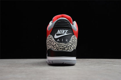 AIR Jordan 3 Retro Se Unite Fire Red - Fire Red - Cement Grey - - Black Unisex Streetwear Limited Edition - The Air Jordan 3 Retro SE 'Unite' in Fire Red/Fire Red/Cement Grey/Black is a bold