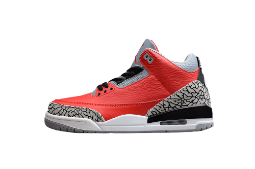 AIR Jordan 3 Retro Se Unite Fire Red - Fire Red - Cement Grey - - Black Unisex Streetwear Limited Edition - The Air Jordan 3 Retro SE 'Unite' in Fire Red/Fire Red/Cement Grey/Black is a bold