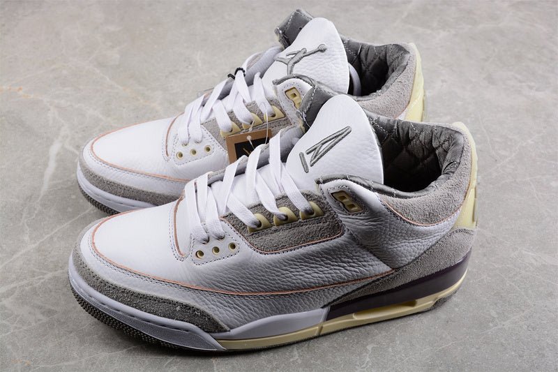 AIR Jordan 3 Retro Sp Raised By Women - Medium Grey - Violet Ore Sneakers - White Unisex Streetwear Limited Edition - **Air Jordan 3 Retro SP Raised by Women White/Medium Grey/Violet Ore** Celebrate s