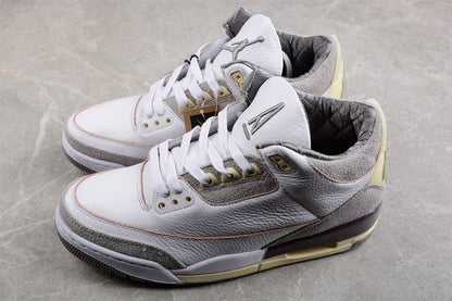AIR Jordan 3 Retro Sp Raised By Women - Medium Grey - Violet Ore Sneakers - White Unisex Streetwear Limited Edition - **Air Jordan 3 Retro SP Raised by Women White/Medium Grey/Violet Ore** Celebrate s