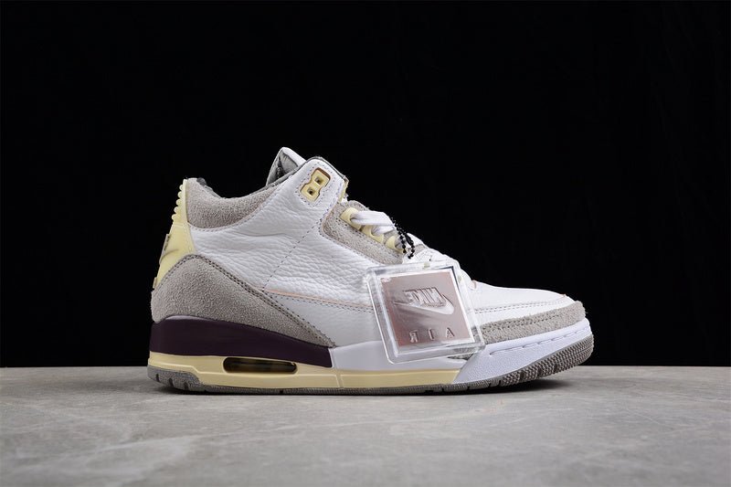 AIR Jordan 3 Retro Sp Raised By Women - Medium Grey - Violet Ore Sneakers - White Unisex Streetwear Limited Edition - **Air Jordan 3 Retro SP Raised by Women White/Medium Grey/Violet Ore** Celebrate s