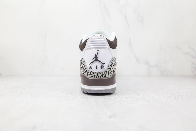 AIR Jordan 3 Retro Sp - Medium Grey - White Unisex Streetwear Limited Edition - The Air Jordan 3 Retro SP White/Medium Grey is a timeless sneaker that seamlessly blends