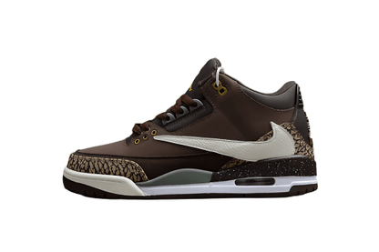 AIR Jordan 3 Retro Tinker Nrg Dark - Gold-beige - Brown Unisex Streetwear Limited Edition