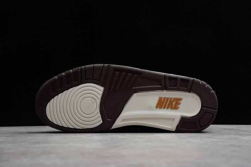 AIR Jordan 3 Retro Tinker Nrg Dark - Gold-beige - Brown Unisex Streetwear Limited Edition