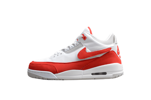 AIR Jordan 3 Retro Tinker - University Red - White Unisex Streetwear Limited Edition