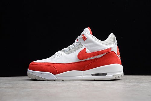 AIR Jordan 3 Retro Tinker - University Red - White Unisex Streetwear Limited Edition