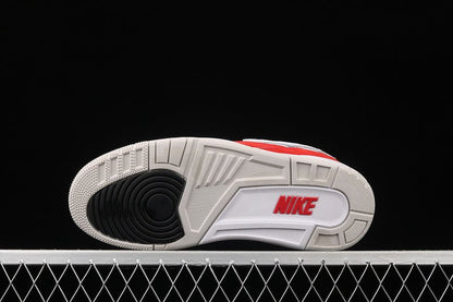 AIR Jordan 3 Retro Tinker - University Red-neutral Grey - White Unisex Streetwear Limited Edition - The Air Jordan 3 Retro Tinker White/University Red-Neutral Grey is a special edition that pays