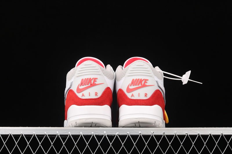 AIR Jordan 3 Retro Tinker - University Red-neutral Grey - White Unisex Streetwear Limited Edition - The Air Jordan 3 Retro Tinker White/University Red-Neutral Grey is a special edition that pays