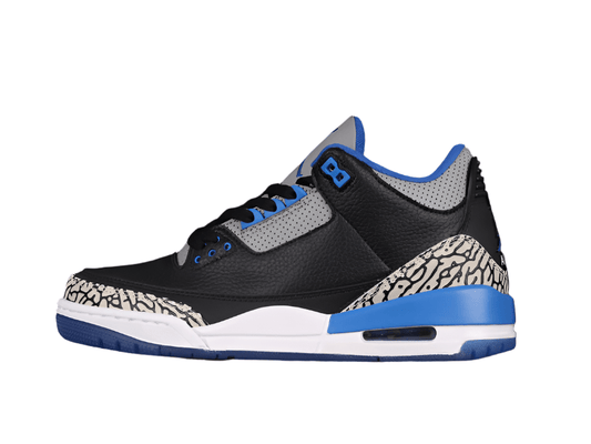 AIR Jordan 3 Retro Varsity Royal - Varsity Royal Sneakers - Black Unisex Streetwear Limited Edition - **Air Jordan 3 Retro Varsity Royal/Varsity Royal** Experience a fresh and vibrant take on a