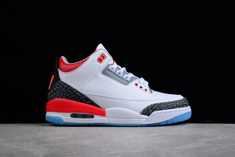 AIR Jordan 3 Retro - Light Curry - Cardinal Red - Cement Grey Sneakers - White Unisex Streetwear Limited Edition - **Air Jordan 3 Retro White/Light Curry/Cardinal Red/Cement Grey** Step into a blend o
