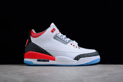 AIR Jordan 3 Retro - Light Curry - Cardinal Red - Cement Grey Sneakers - White Unisex Streetwear Limited Edition - **Air Jordan 3 Retro White/Light Curry/Cardinal Red/Cement Grey** Step into a blend o