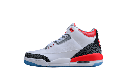 AIR Jordan 3 Retro - Light Curry - Cardinal Red - Cement Grey Sneakers - White Unisex Streetwear Limited Edition - **Air Jordan 3 Retro White/Light Curry/Cardinal Red/Cement Grey** Step into a blend o