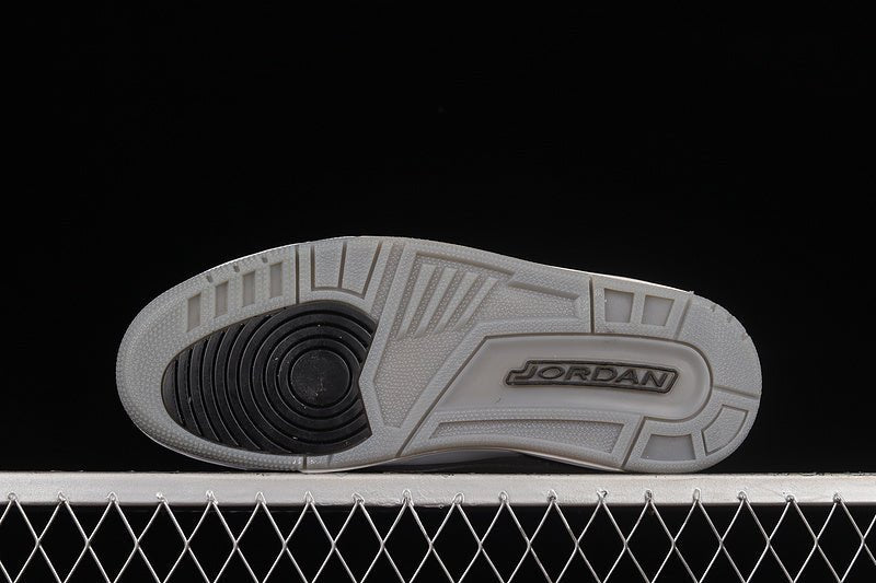 AIR Jordan 3 Retro Wolf Grey - - White Sneakers - Black Unisex Streetwear Limited Edition - **Air Jordan 3 Retro Wolf Grey/Black/White** Step into a perfect blend of elegance and athleticism