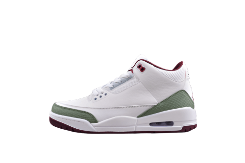 AIR Jordan 3 Retro Year Of The Dragon - Green - Red Sneakers - White Unisex Streetwear Limited Edition - **Air Jordan 3 Retro Year of the Dragon White/Green/Red** Celebrate the Chinese New Year with