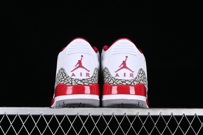 AIR Jordan 3 Se Denim - Grey - Red Sneakers - White Unisex Streetwear Limited Edition - **Air Jordan 3 SE Denim White/Grey/Red** Step into a blend of classic design and modern