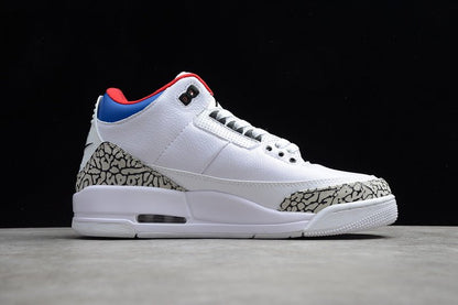 AIR Jordan 3 Sk Nrg Seoul Korea - Soar-atom Red - White Unisex Streetwear Limited Edition - Celebrate the fusion of culture and sport with the Air Jordan 3 SK NRG Seoul