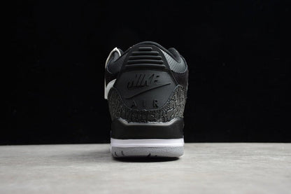 AIR Jordan 3 Tinker - Cement Grey-metallic Gold Sneakers - Black Unisex Streetwear Limited Edition