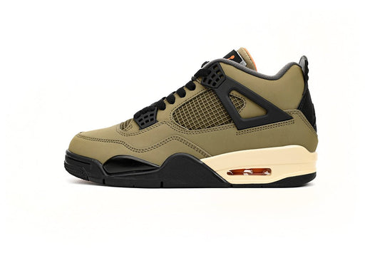 Air Jordan 4 Amu Army - Green Unisex Streetwear Limited Edition - Discover the Air Jordan 4 Amu Army Green, a bold fusion of military-inspired aesthetics and