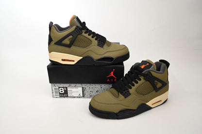 Air Jordan 4 Amu Army - Green Unisex Streetwear Limited Edition - Discover the Air Jordan 4 Amu Army Green, a bold fusion of military-inspired aesthetics and